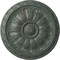 Ekena Millwork Kirke Ceiling Medallion (Fits Canopies up to 3 3/4"), 15 3/4"OD x 5/8"P, Cloud Burst Crackle CM16KICBC - alternate 1